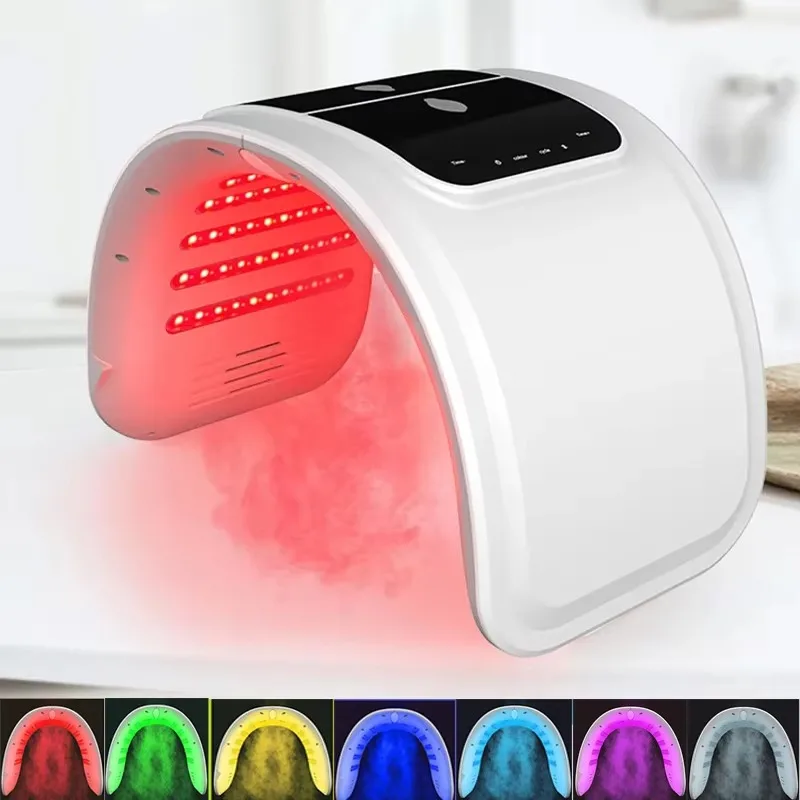 7 Colors LED Face Mask Skin Rejuvenation Light Facial Body Beauty Machines PDT Equipment SPA Facial Spray Device For Skin Care