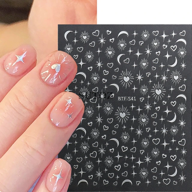 Buy MAPPERZ 144 Pcs Nail Art Stickers Sheets/ Waterproof Nail Art Self  Adhesive 3D Stickers-Multicolor Online at Best Prices in India - JioMart.