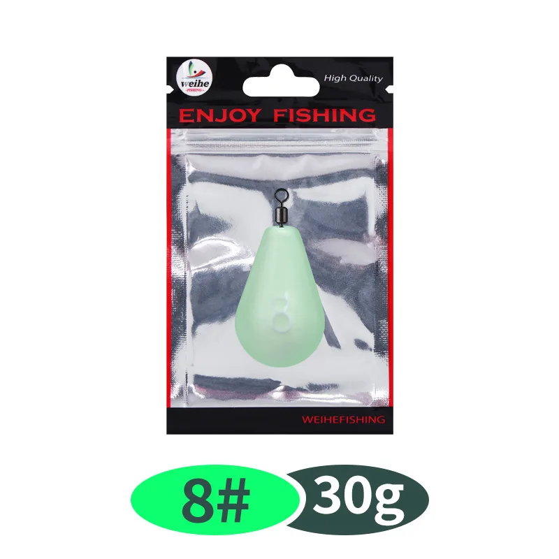 WEIHE Luminous Lead Fishing Sinker