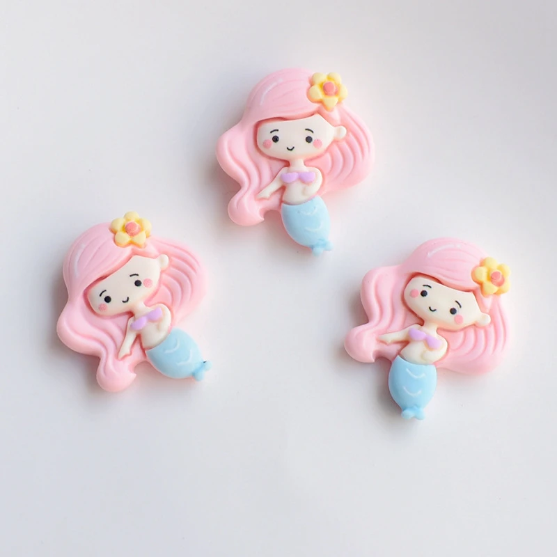 10 Stücke Neue Mini Nette 20-25mm Meerjungfrau, Wal, Octopus, Muschel, Conch Serie Flache Rückseite Harz Scrapbooking DIY Schmuck Handwerk Dekoration – Detail 6