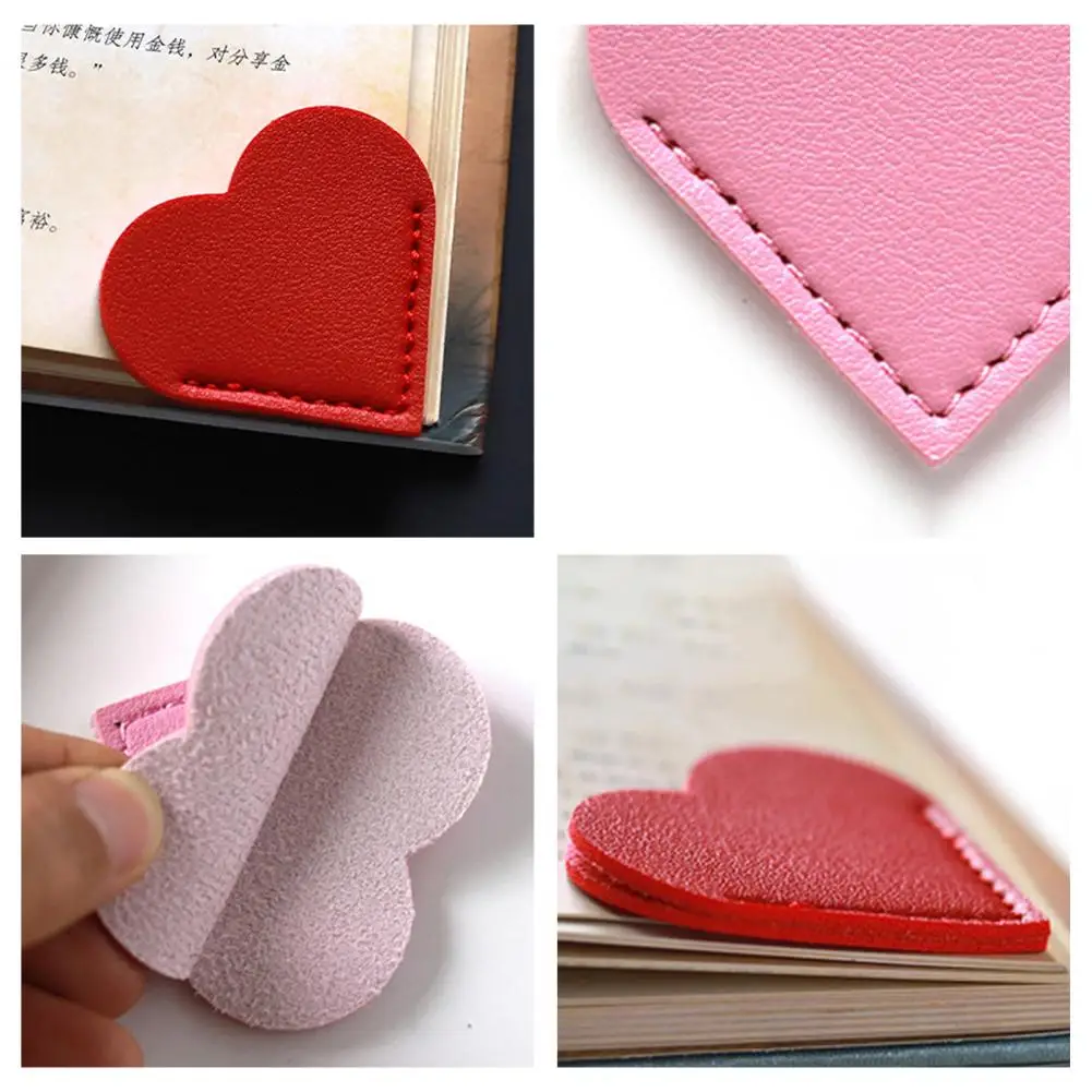 Bookmarks Stationery Supplies 5Pcs Handcrafted Faux Leather