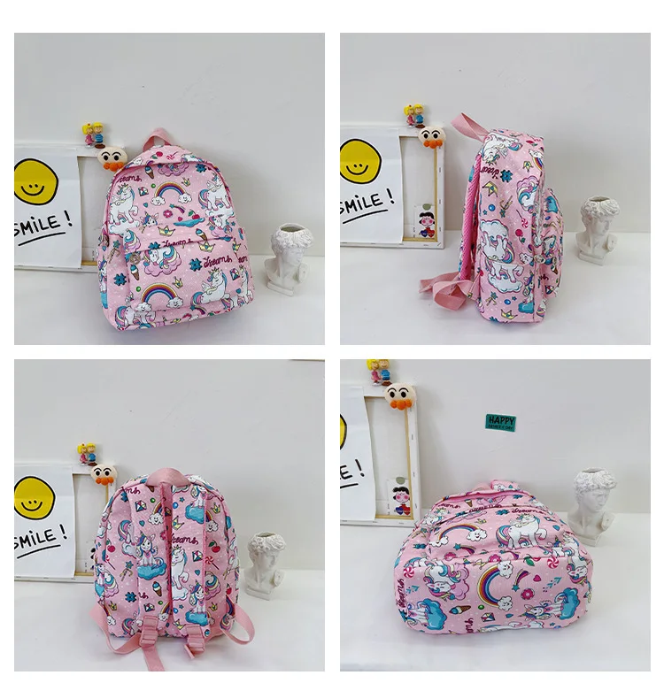 Children Unicorn Dinosaur Printed Backpacks In Kindergarten Cartoon Boys Girls Cute Backpack Kids Students School Bags Mochila