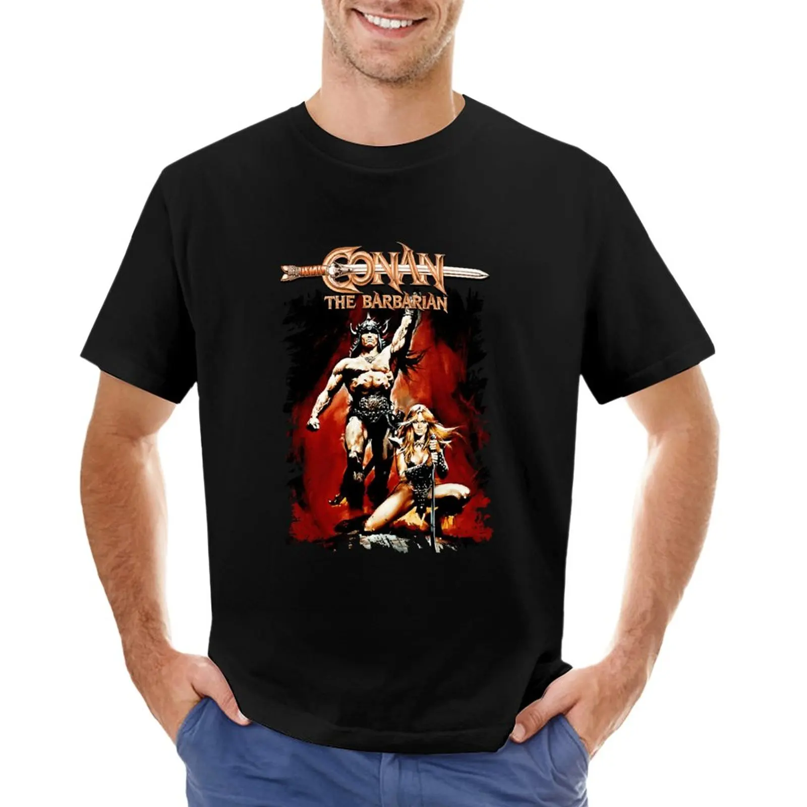 

Conan the Barbarian T-Shirt summer tops custom t shirts Short sleeve mens t shirts casual stylish