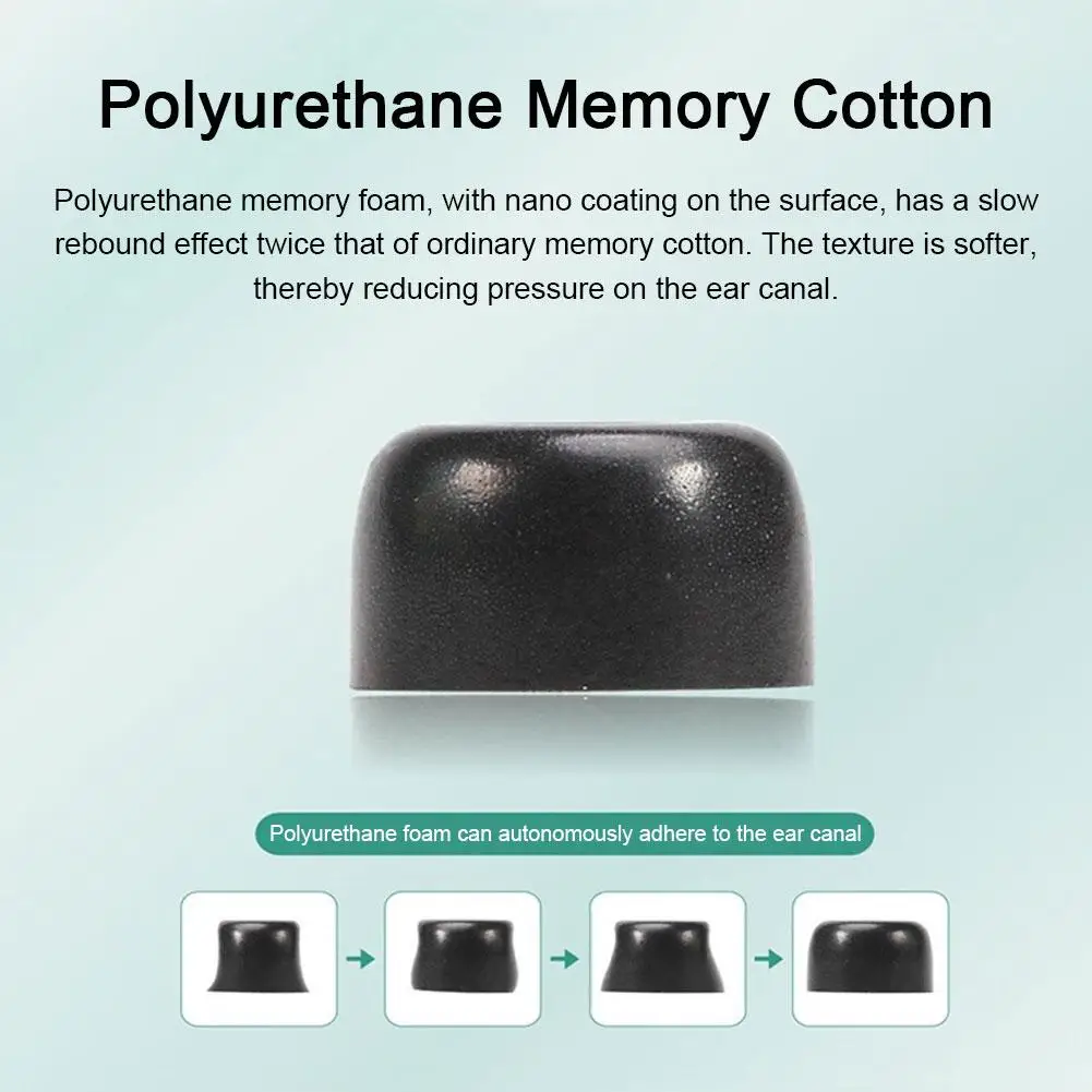 Memory Foam Ear Tips For Bluetooth Earphones