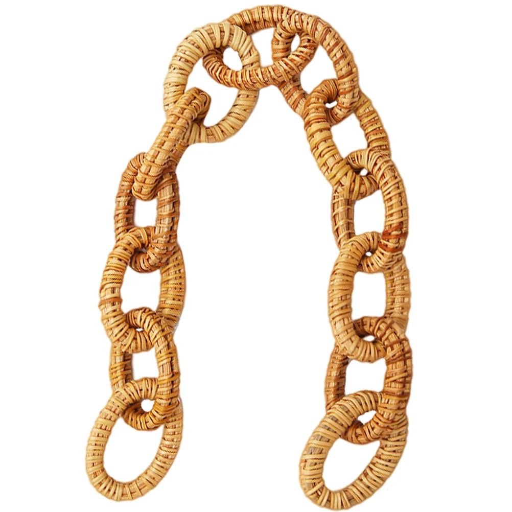 

Rustic Rattan Woven Home Decor Rattan Link Chain Rattan Woven Chain Link Decor Chain Decor,Rattan Chain Rattan Chain Link Decor
