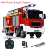 Toys 1/14 Metal Chassis 8x4 Snozzle High-reach Extendable Turret RC Fire Truck Light Sound TOUCAN Painted Finished Car Vehicle 1