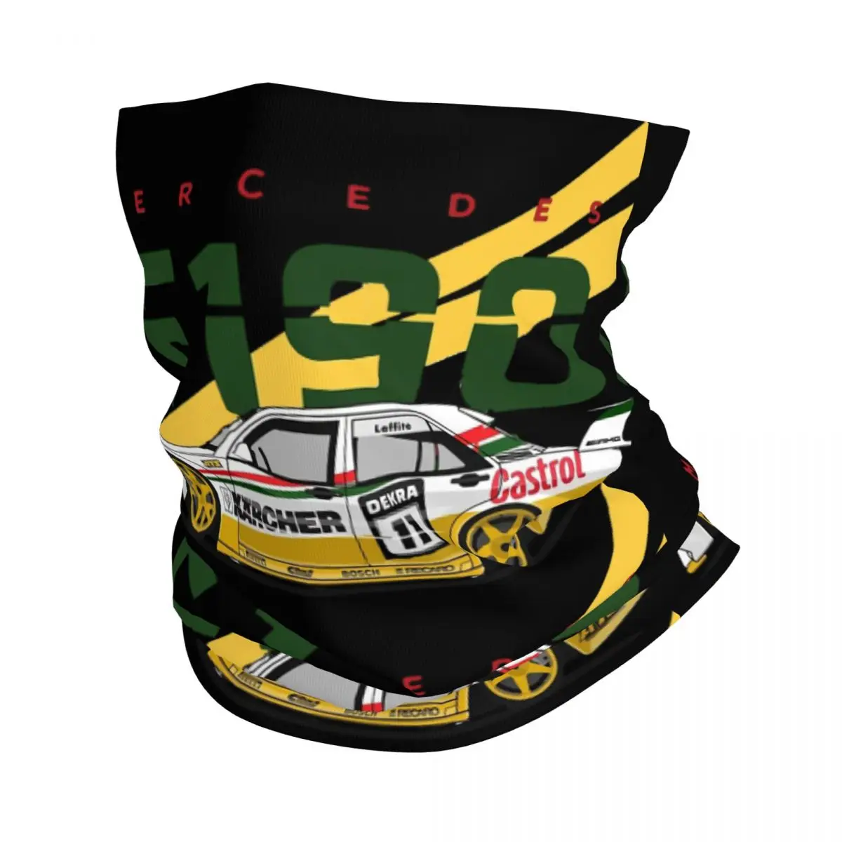 E190 Evolution2 Sports Car Wrc Jdm Bandana Neck Ghetta Stampato Motor Motocross Face Mask Copricapo Multifunzionale Ciclismo Unisex