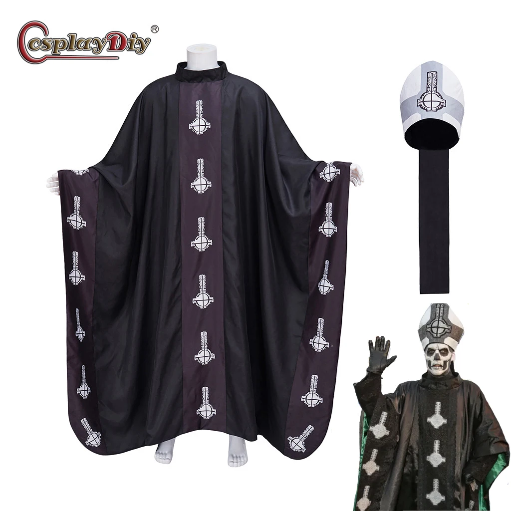 

Костюм для взрослых Cosplaydiy с шапкой, полный комплект одежды унисекс для Хэллоуина