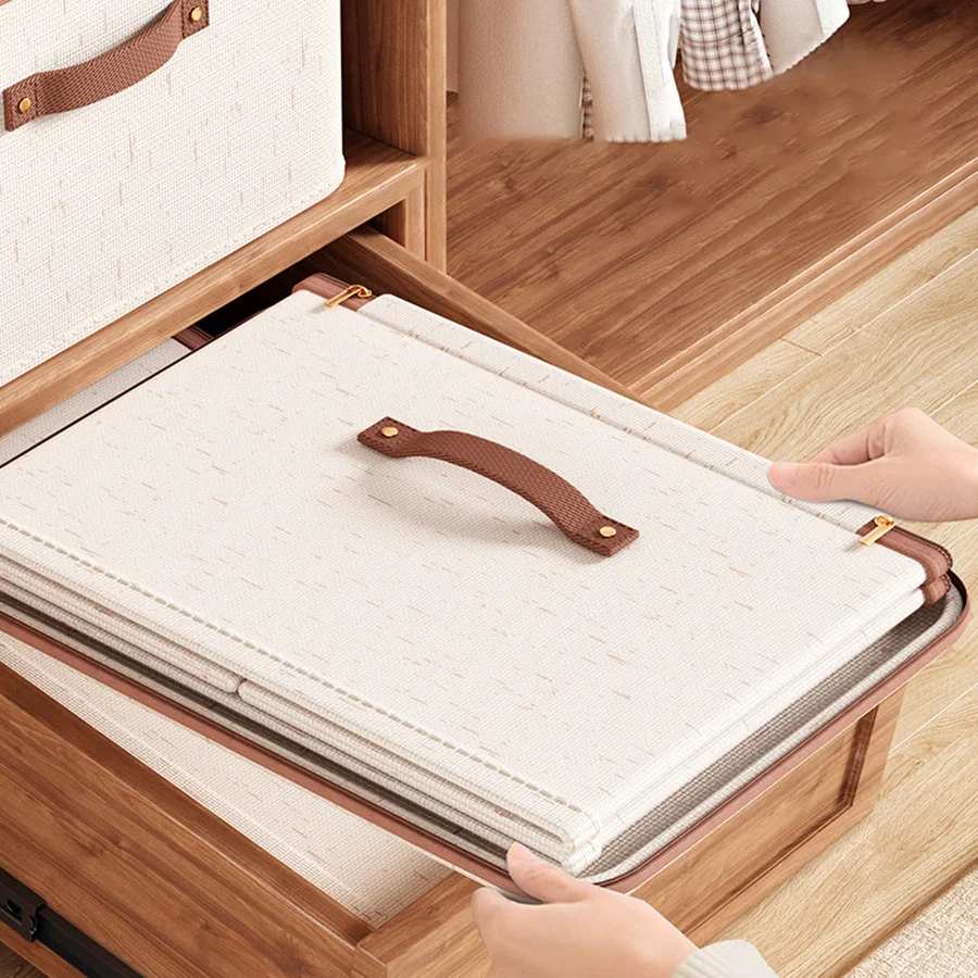 Linen Zipper Storage Boxes 5