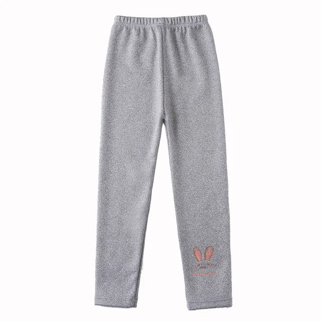 2025 Children Leggings Girls Fleece Lined Thermal Bottoms Baby Casual Trousers Kids Warm Pants Elastic Bunny Tights 3-8 Years - Image 6