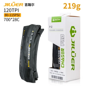 1 paio JILUER Pneumatico per bicicletta da strada 700X28C Pneumatici pieghevoli 120TPI Protezione antiforatura Pneumatico per bici nero per ghiaia/Pneumatico per bici pieghevole