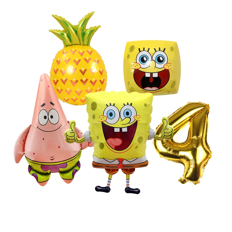 SpongeBob Themen-Party Deko-Ballons Kindergeburtstag Babyparty Ballon-Set – Detail 31
