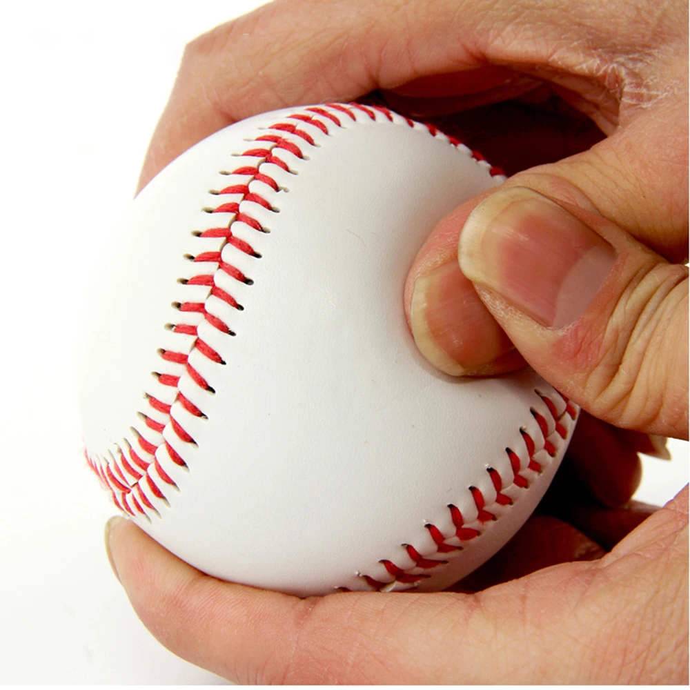 

Handmade Baseballs Training Exercise Baseball Balls Softball Ball PVC Material Soft Baseball Rubber Soft Wood Core Hard Baseball