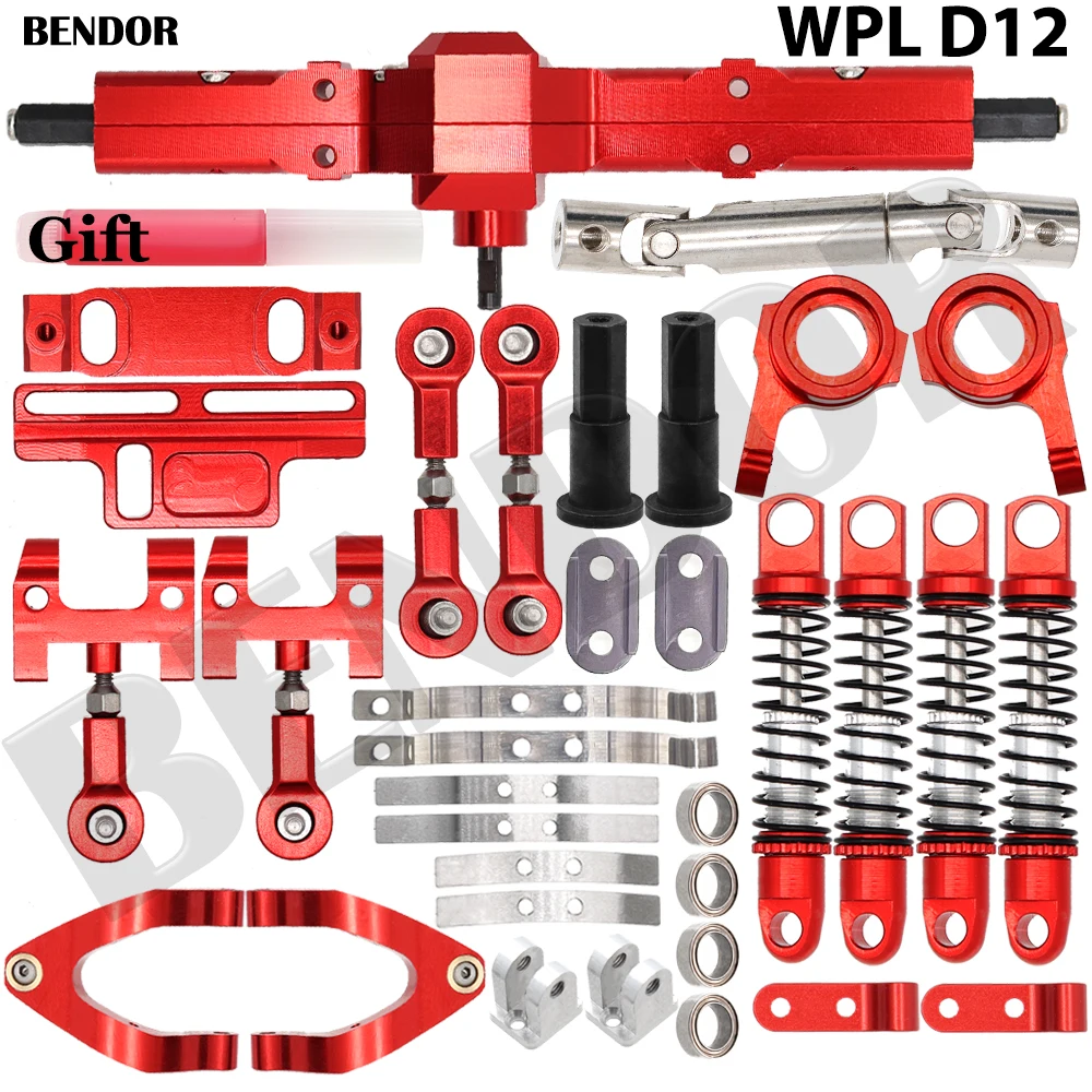 WPLD12MetalRearAxleKitFrontRearShockAbsorberLeafSprings