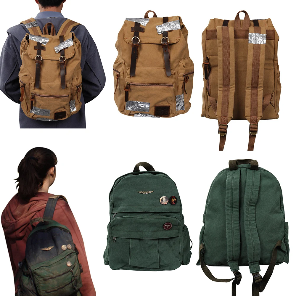 

Ellie Cosplay Backpack Women Costume Accessories TV The Last Of Us Joel Roleplay Halloween Carnival Party Decor Disguise Bags