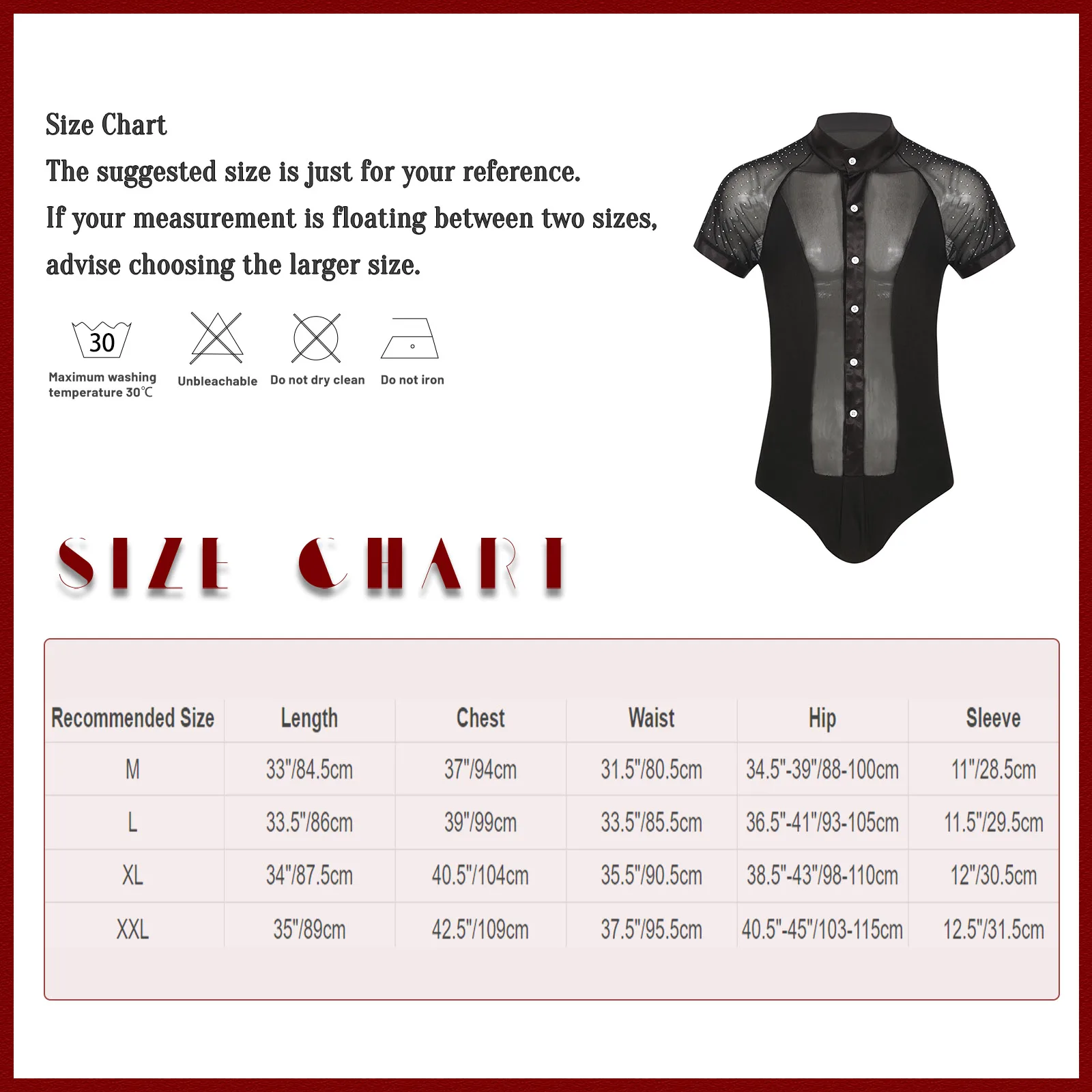 Men Long Sleeve Latin Leotard Ballroom Costume Shiny Modern Dance Shirts Leotard Bodysuit Rumba Samba Dance Performance Clothes dance dress dance shirts dance bodysuit