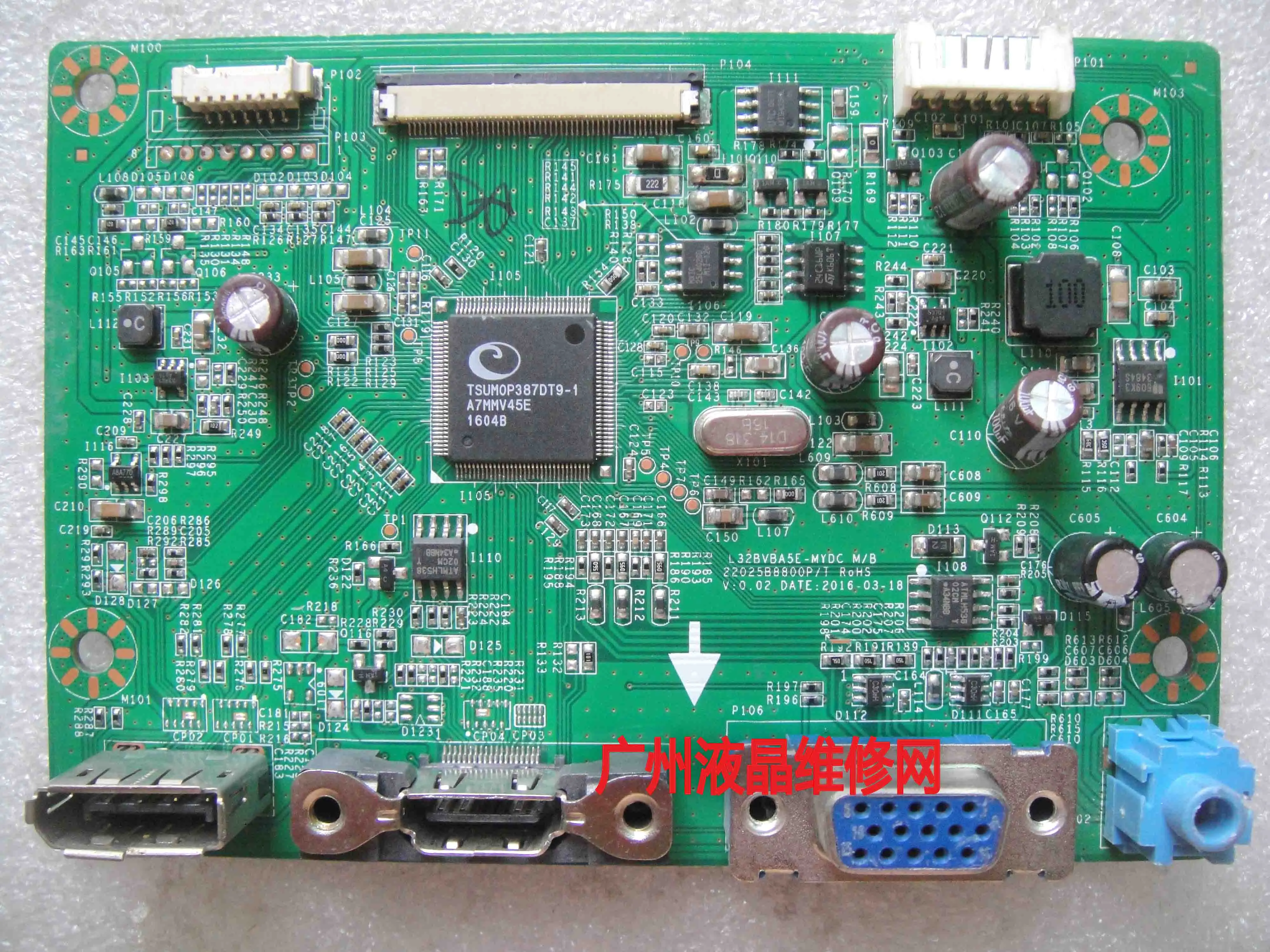 L32BVBA5E-MYDC M/B 드라이버 보드, 323E7QJ, 22025B8800P/T 마더보드