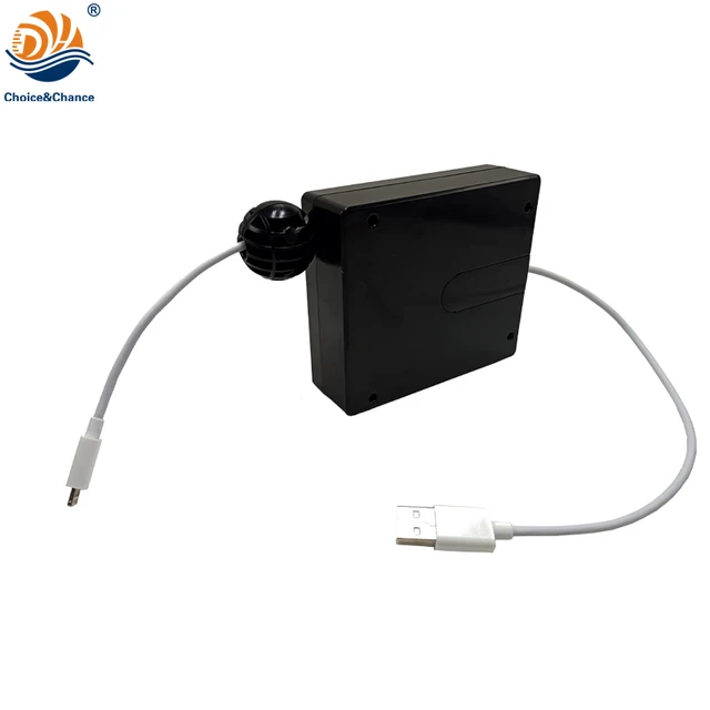 DYH-1816 2 Meters TypeC-Lighting Connector Retractable Cable Reel  Retractable USB Cable Charger Reel for Phone Charging - AliExpress