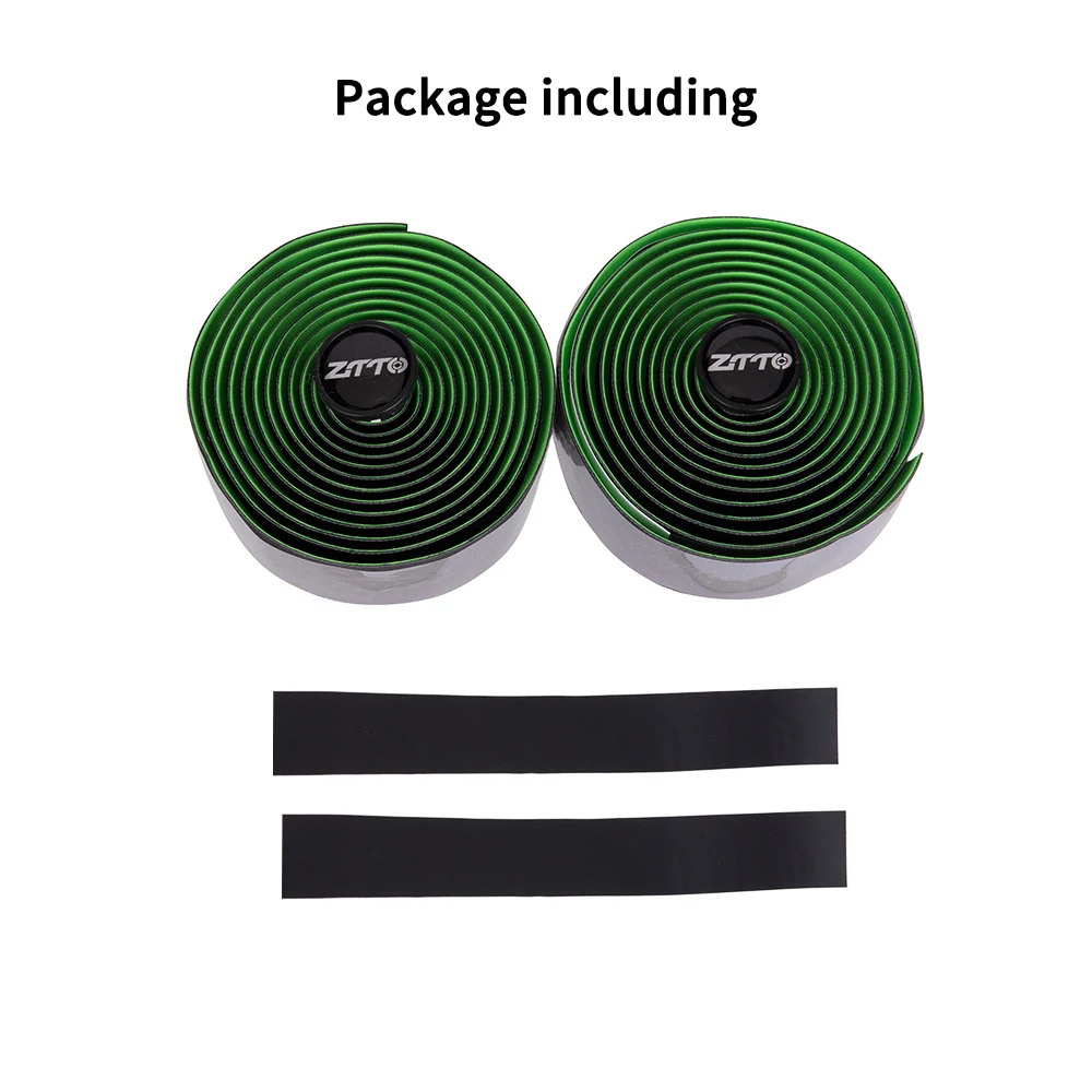 ZTTO Road Bike Bar Tape bike handlebar tape bike handlebar plugs bicycle accessories Toughness Vibration Damping Anti-Vibration EVA PU Bent Handlebar Bar Tape Handle Belt Wrap+2 Plugs