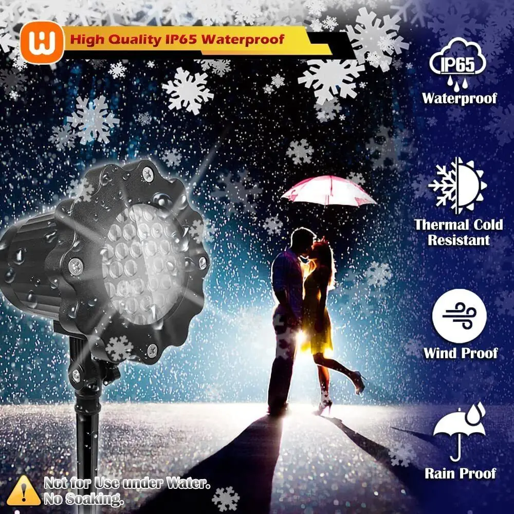 Christmas Snowflake Projector Lights, Dynamic LED Jamaica - View #3