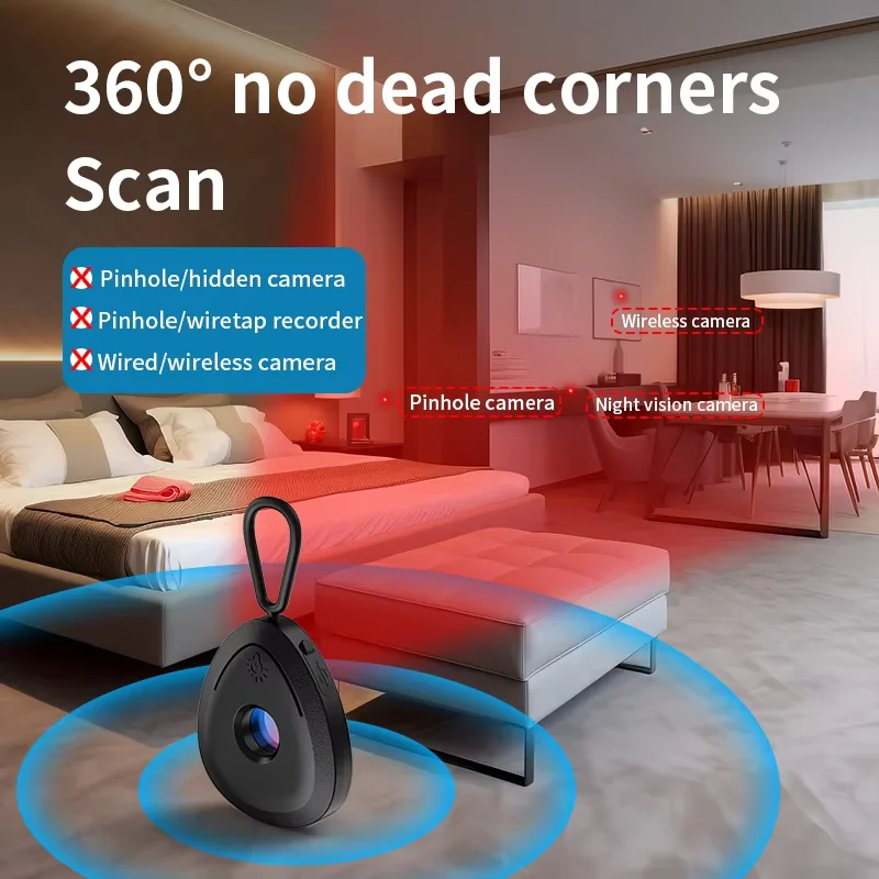 Full Range Camera Hidden Finder Anti-spy Bug Listening Device Wireless Signal Scanner Anti-Monitoring Camera For Home Travel hidden camera detector infrared camera detector camera detector signal detector