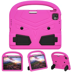 Children's EVA Tablet Case with Handle and Stand - Durable and Protective Cover - iPad Air7 A16 2025 (Hot Pink)