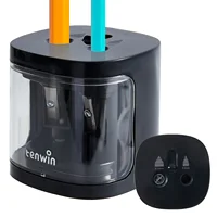 Tenwin Automatic Electric Pencil Sharpener mini Usb Dual power Sharpener supply School Students Stationery for 6-12mm pencil 5