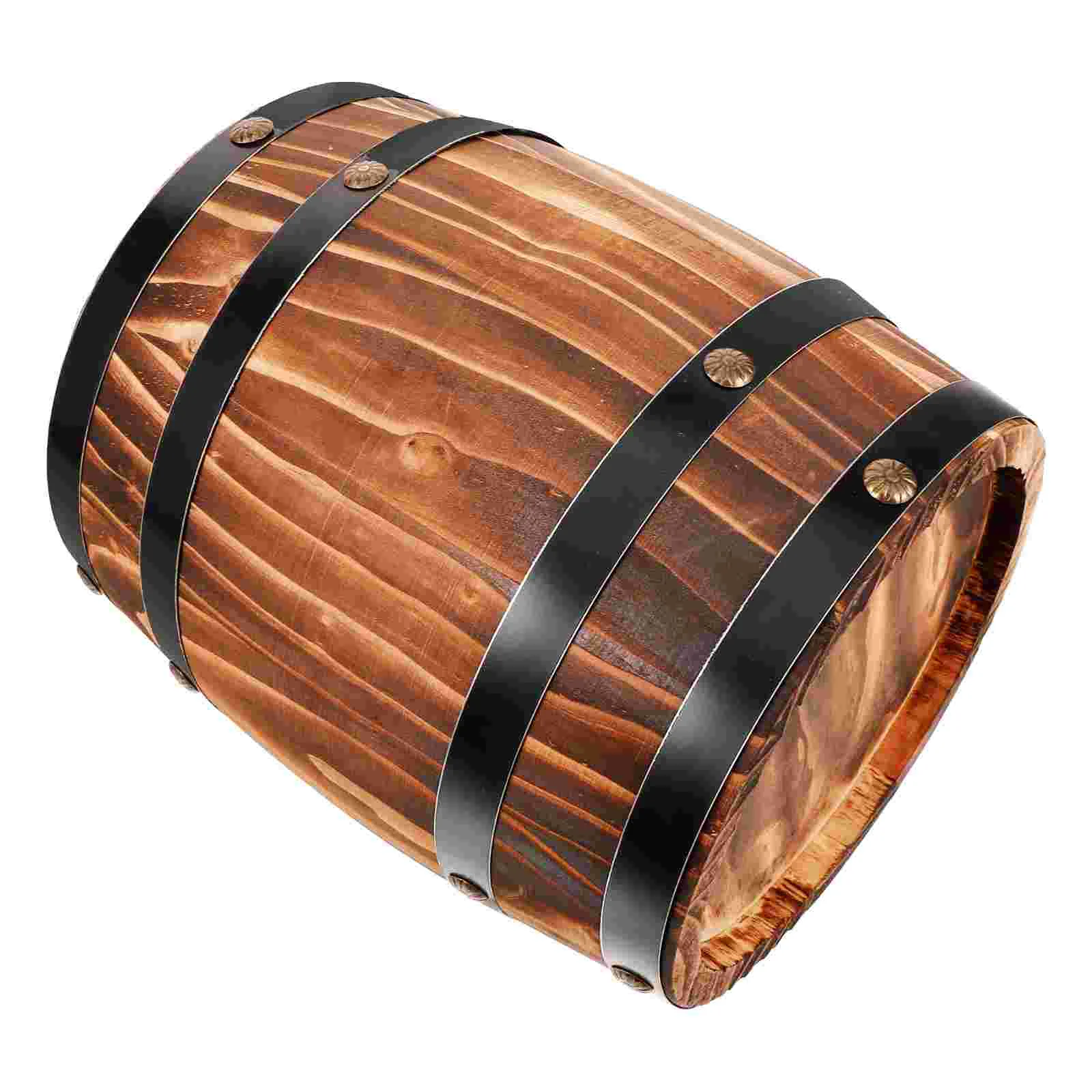 

Wood Barrel Decor Barrel Ornament Retro Barrel Photo Prop Bar Landscaping Decor