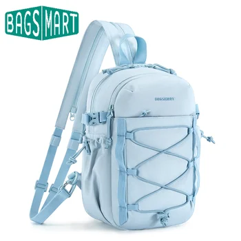 BAGSMARTSmall Zaino per viaggi casual Sport 3 in1 Zaino a tracolla Borsa a tracolla sul petto Borsa a tracolla