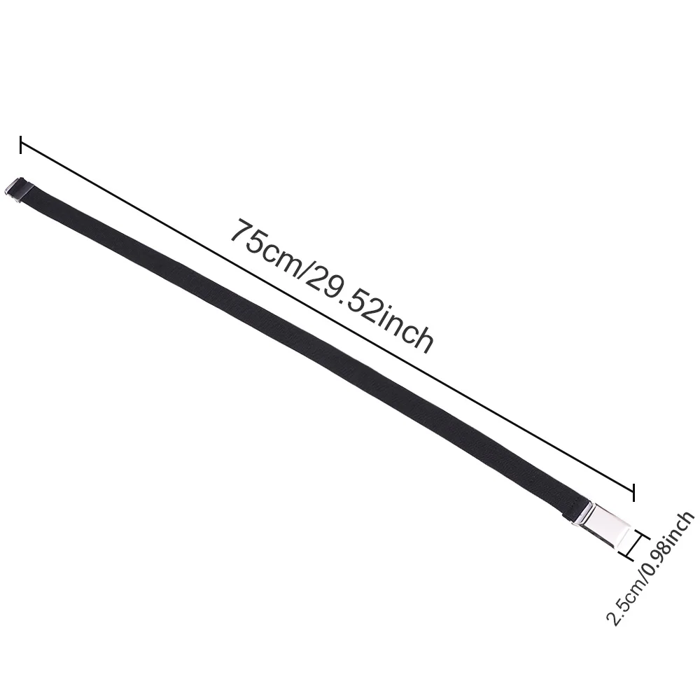 Adjustable Elastic Canvas Waistband Stretch Waist Belt With Buckle Kids Elastic Belts Girl