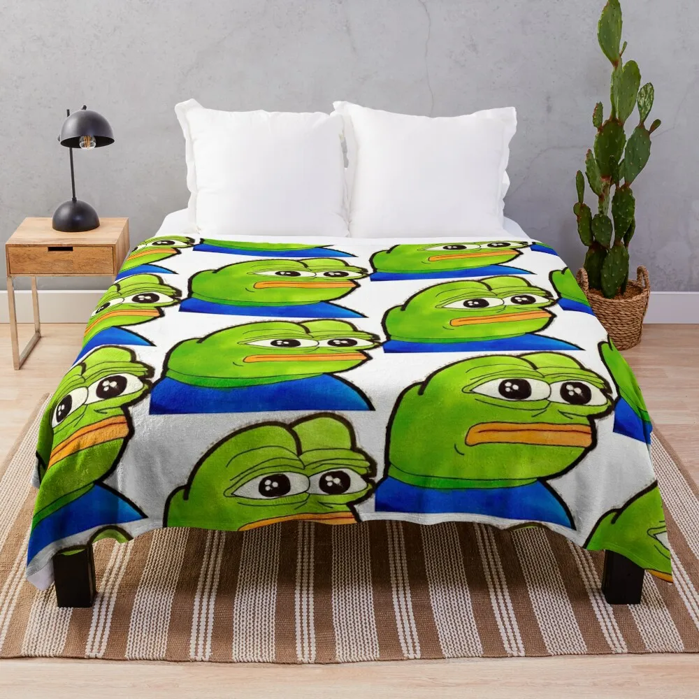 

Плед Pepe лягушка декоративное одеяло для кровати одеяло для волос милое одеяло зимние одеяла для кровати