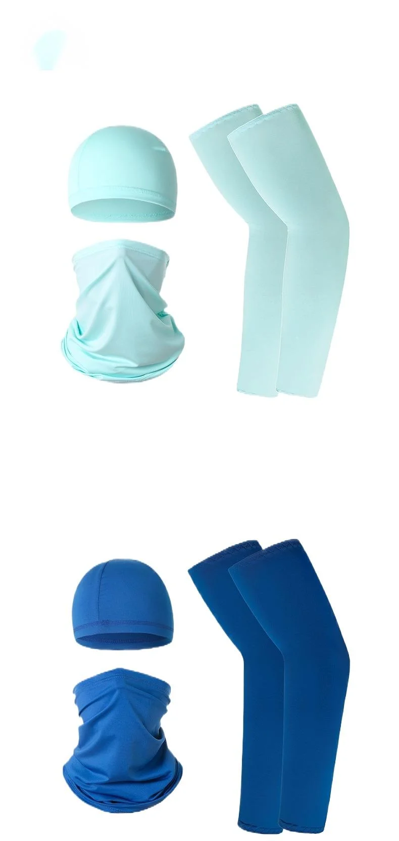 Set di maschere sportive all'aperto con protezione solare traspirante in seta di ghiaccio, foulard magico, asciugatura rapida, leggero, per ciclismo_voghion.com
