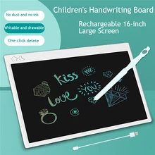 16 Inch Lcd Schrijven Tablet Handschrift Pen Handschrift Pads Ultra Dunne Board Met Wissen Knop Oplaadbare Groot Scherm