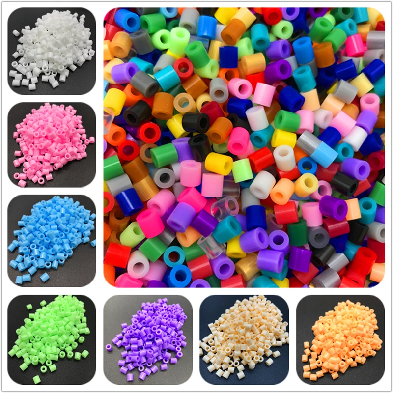 Perler Beads Kit 5mm/2.6mm Hama Bead Whole Set with Pegboard and Iron 3D  Puzzle