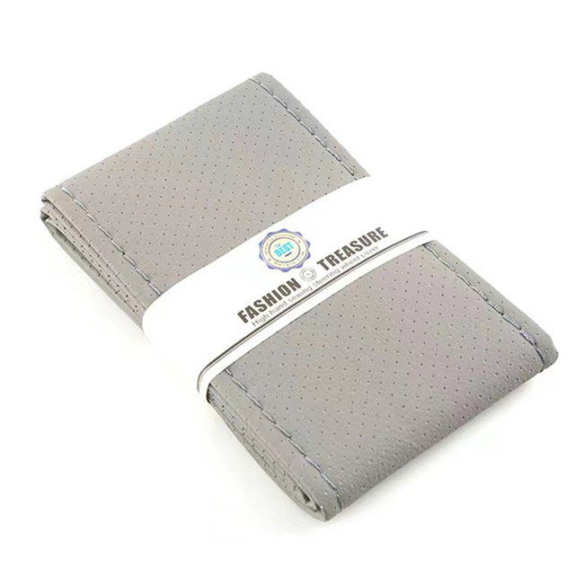 Steering Wheel Cover 38cm Suede Leather Universal Auto Steering-Wheel Covers Universal 4-Color Car Styling Goods Accessories