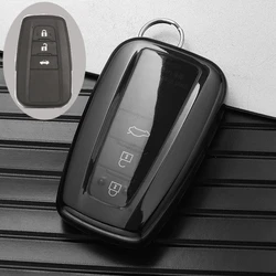 Premium TPU Car Key Cover - Stylish and Durable Protection (Transparent Black)