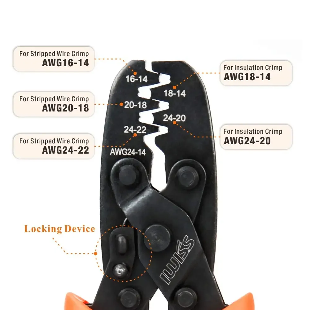 IWS-1424A 압착 플라이어, 몰렉스 스타일 DELPHI AMP TYCO 터미널 크림퍼, 자동차 터미널 압착 와이어링 하네스 도구