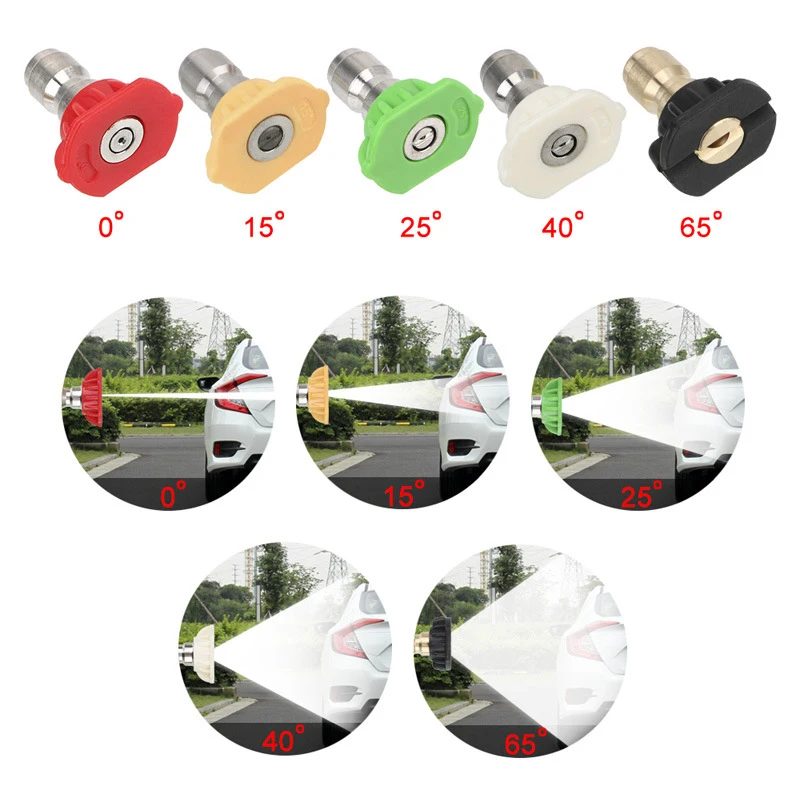 Car High Pressure Water Gun Cleaner Soap Foam Spray Sprayer Nozzles Quick Release Car Wash Accessories 14MM M22 Socket 1/4" 5