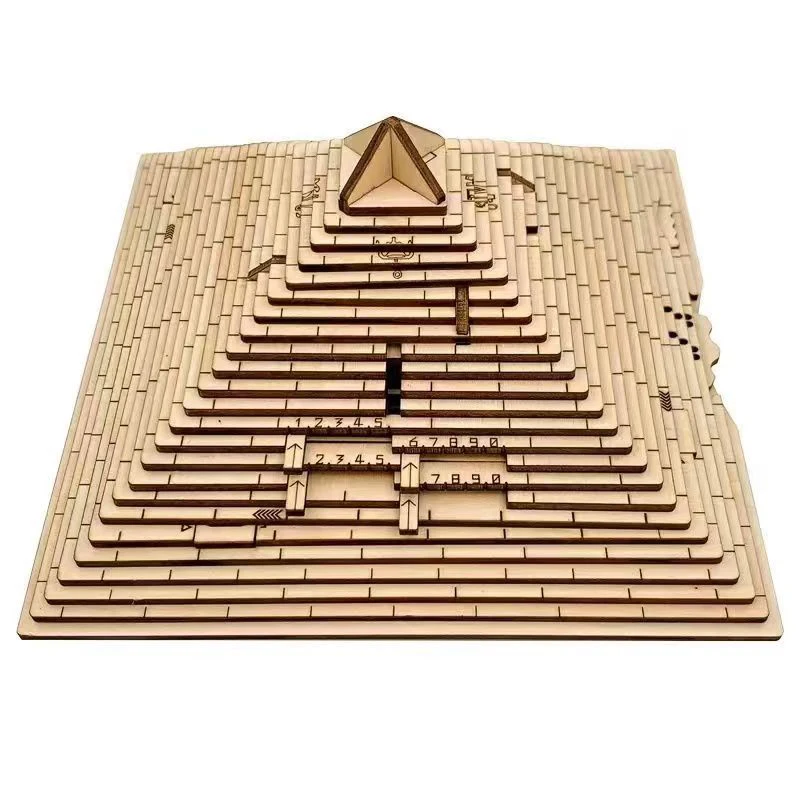 Surprise Gift Quest Pyramid Puzzle Box With Hidden Compartment Brain Teaser Games For Adults Kids IQ Test Creative Toys