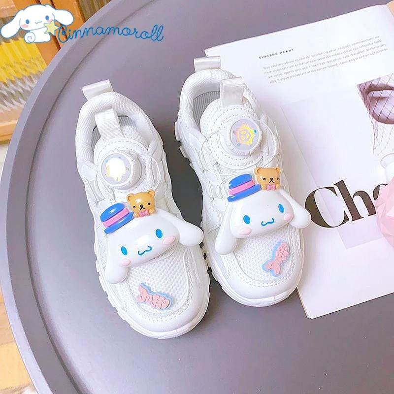 New Kawaii Sanrios Kids Sports Shoes Cinnamoroll Cartoon Summer