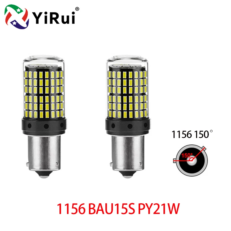 thumbnail image 1 of YiRui de marcha atrás-bombillas LED, lámpara de señal de giro, 2 piezas, 12-48V, 144smd, BA15S, P21W, BAU15S, PY21W, 7440, W21W, P21/5W, 1157, BAY15D, 1 of 6