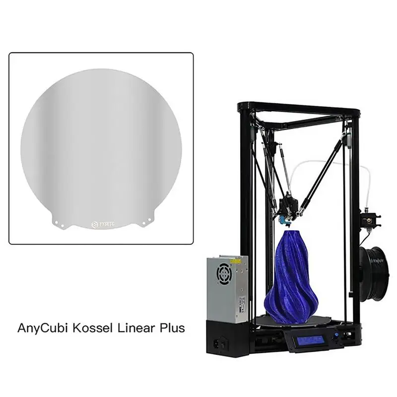 3D 프린터 온열 침대 핫 베드 PEI 스티커 제거 용수철, 스틸 시트 제거, 380mm 원형