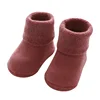 Winter Warm Thick Baby Girls Boys Socks Newborn Baby Socks Terry Anti Slip Socks for Baby Solid Infant Clothes Accessories 4