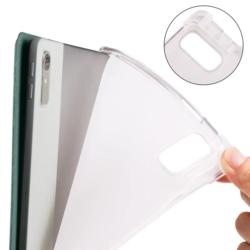 Premium PU Leather Tablet Cover with Pen Holder and Stand