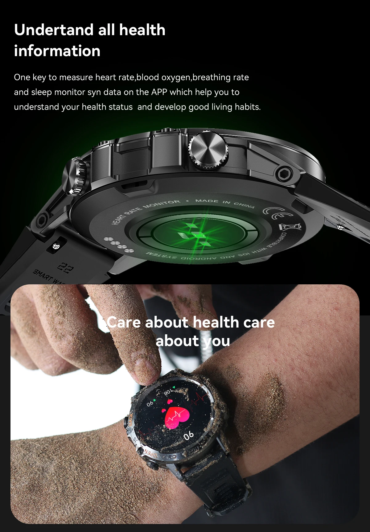 Xiaomi-reloj inteligente para hombre y mujer, accesorio de pulsera  resistente al agua con llamadas, Bluetooth, control del ritmo cardíaco y  del oxígeno en sangre, batería de 1,39 mah, 400 pulgadas - AliExpress