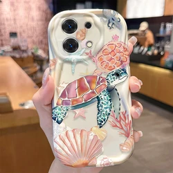 Sea Turtles Octopus Liquid Silicone Phone Case - Redmi A1 A2 (1)