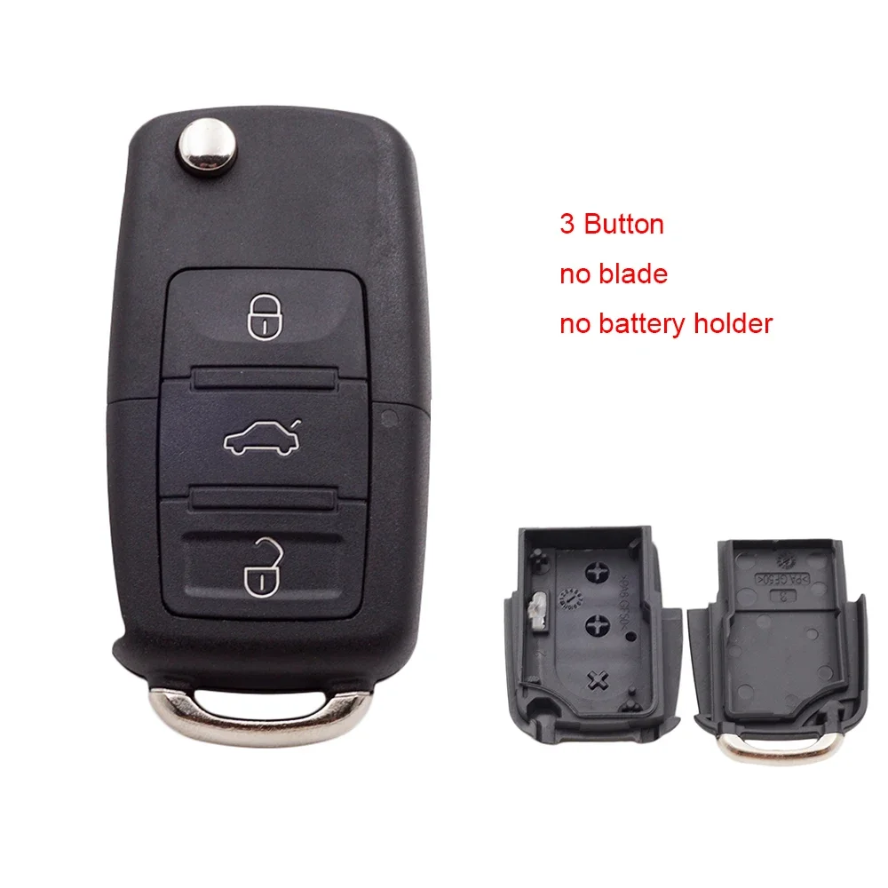 Cococockey Remote Key Shell for Vw Golf Jetta Passat Bora Sharan Touran for Seat Leon with 2/3 Buttons Car Accessories