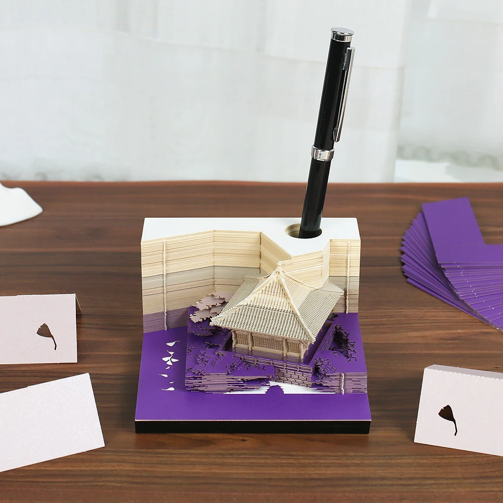 Omoshiroi Block 3D Notepad block Big Arch Pavilion with