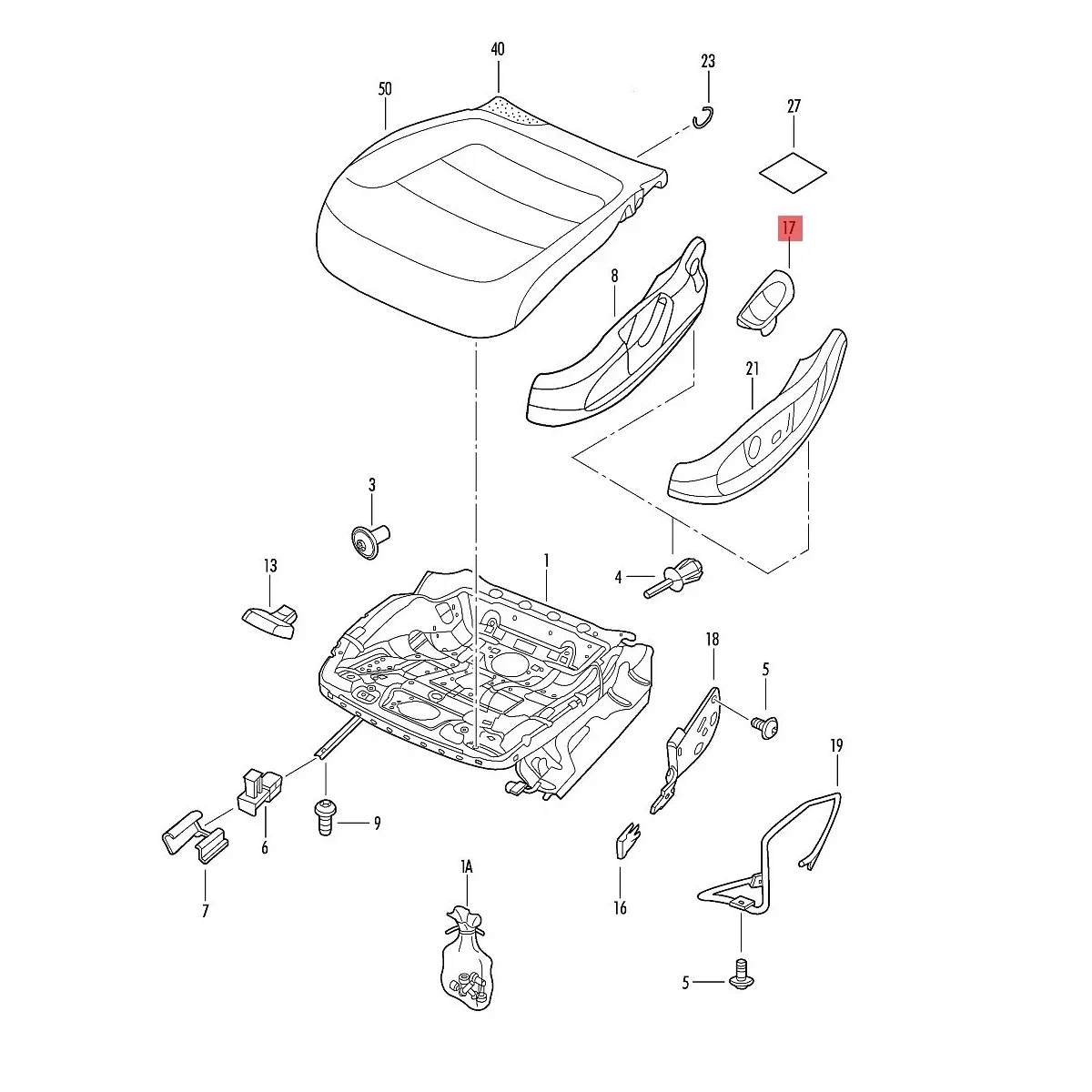 Leva Di Regolazione Dell'altezza Del Sedile A1689100100 Sostituzione Lato Conducente Anteriore Sinistro Adatta Per W168 1997 2004 94930400