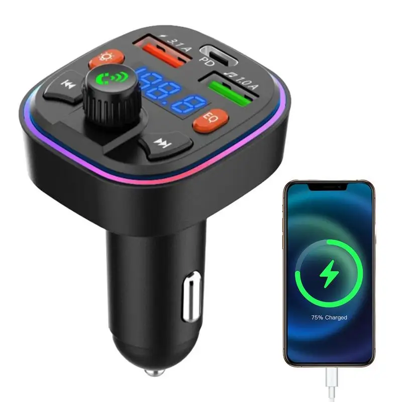 

car FM Transmitter Car Radio Modulator MP3 music Player fast Charging Adapter Hands Free Call Radio Receiver car accessories